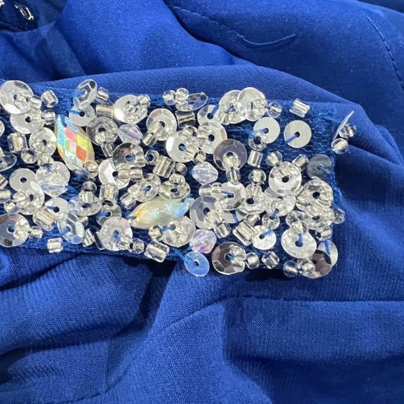 Mac Duggal Blue Cutout Column Formal Gown $598 - Picture 11 of 11